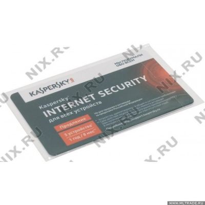 Программное Обеспечение Kaspersky Internet Security Multi-Device Russian Ed 3устр 1Y Rnwl Card (KL1941ROCFR) 